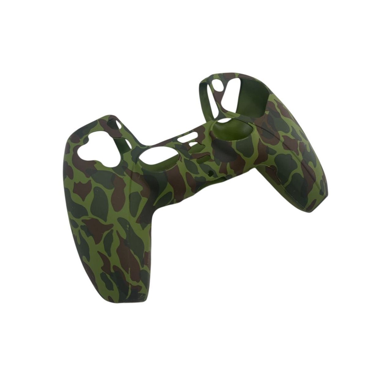 GENERICO - Funda Protectora Silicona Mando Compatible PlayStation militar verde y cafe