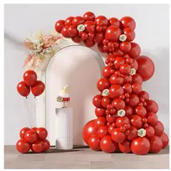PASTELERIUSCL - Set X50 Globos Cotillon Fiesta Globos De Cumpleaños 25cm Globos rojos cumpleaños