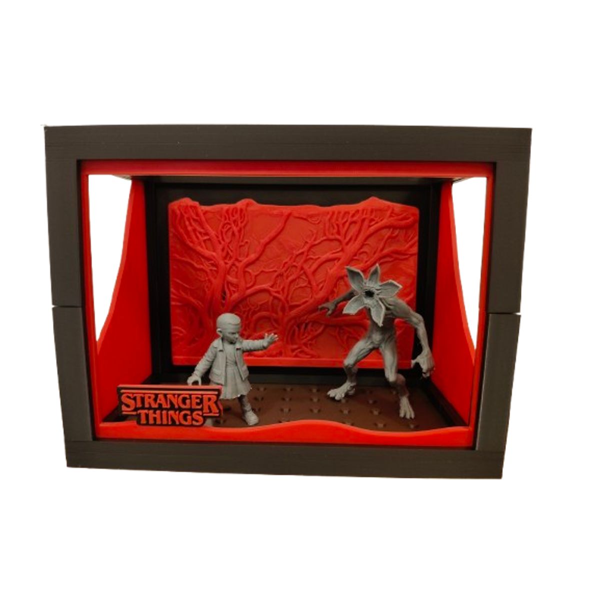GENERICO - Diorama de Stranger Things  Eleven y Demogorgon
