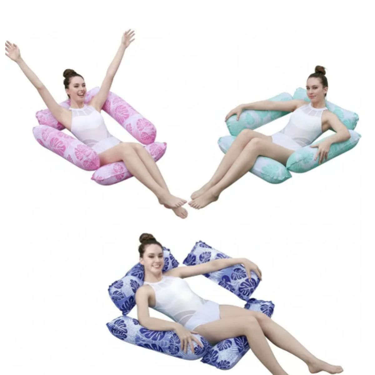 GENERICO - Flotador Silla Hamaca Colchón Inflable Piscina Adulto