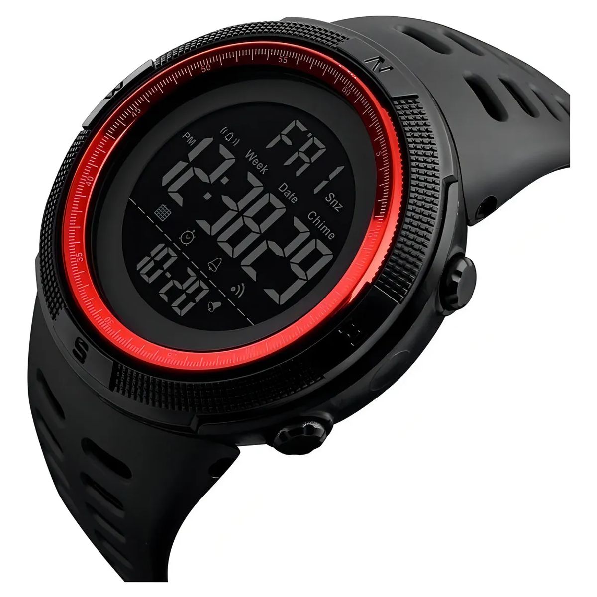 SKMEI - Reloj Deportivo Militar Hombre LED Cronómetro Resistente Agua 5ATM