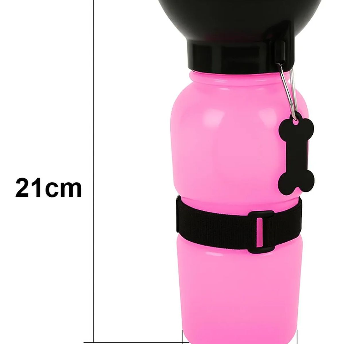 GENERICO - Bebedero Termo Portátil Botella De Agua Paseo De Perros Rosa