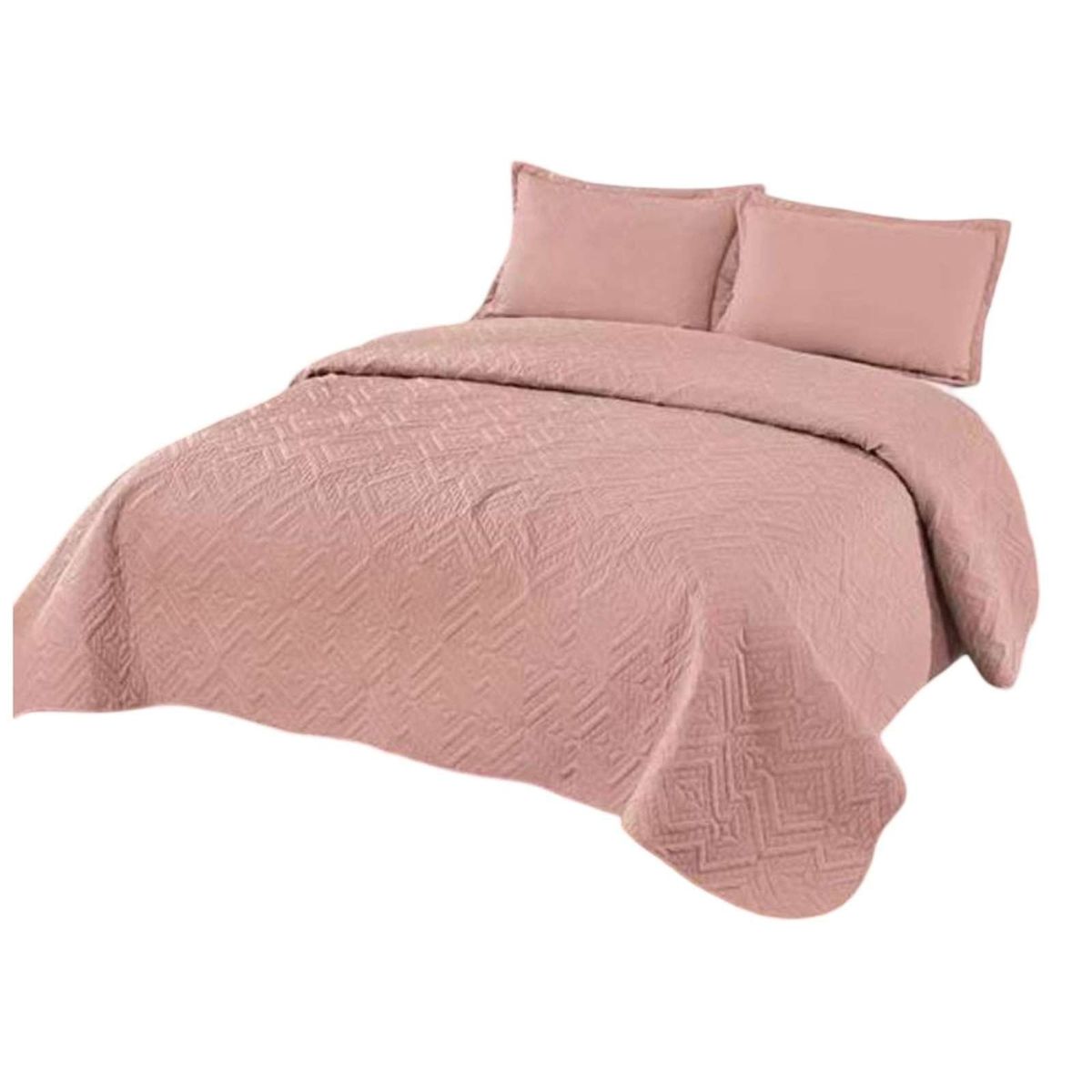 GENERICO - Cubrecama SUPER KING Quilt reversible Elegante