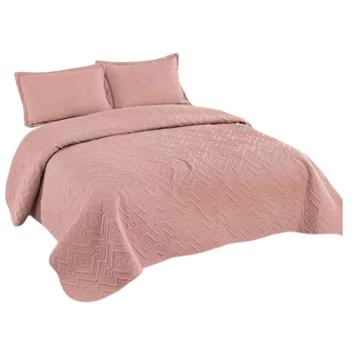 GENERICO - Cubrecama SUPER KING Quilt reversible Elegante