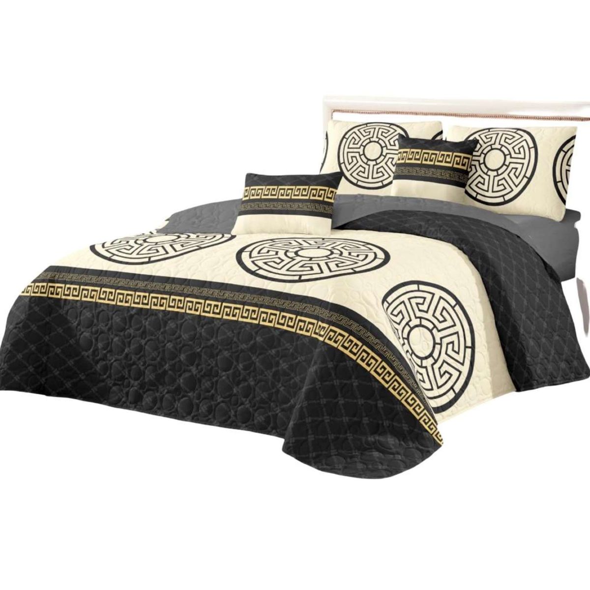 GENERICO - Cubrecama Quilt reversible Elegante y liviano 2 plazas