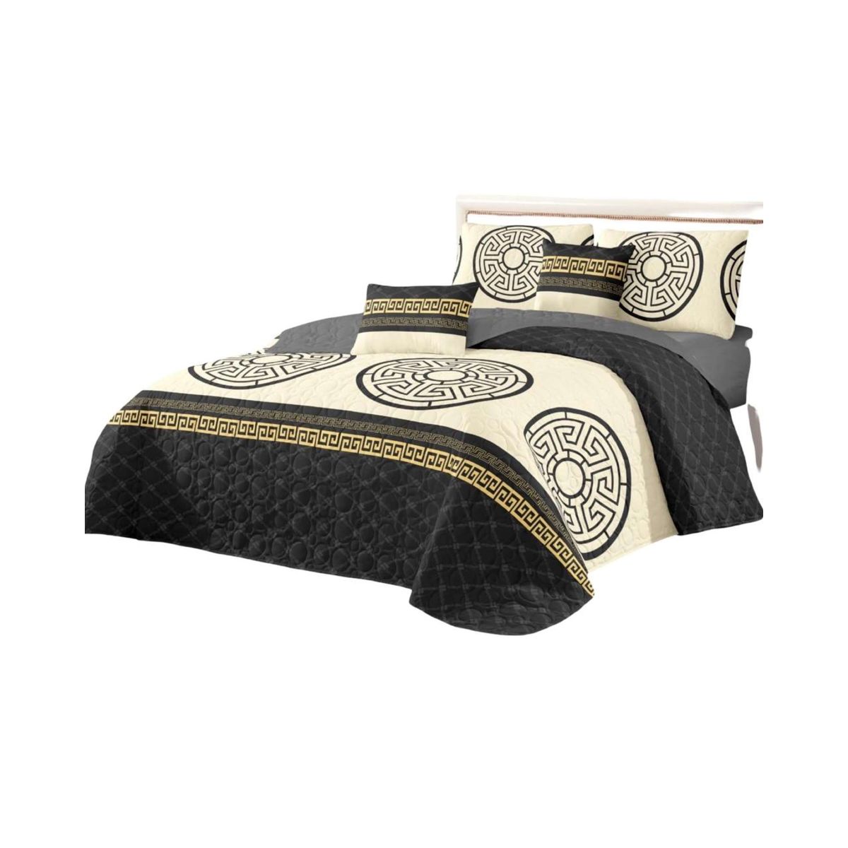 GENERICO - Cubrecama Quilt reversible Elegante y liviano 2 plazas
