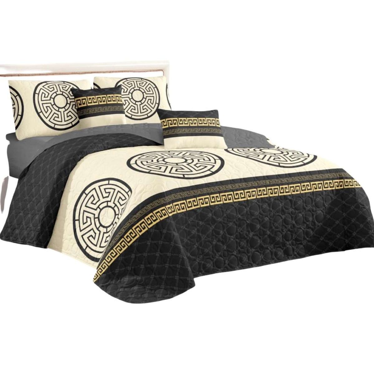 GENERICO - Cubrecama Quilt reversible Elegante y liviano 2 plazas