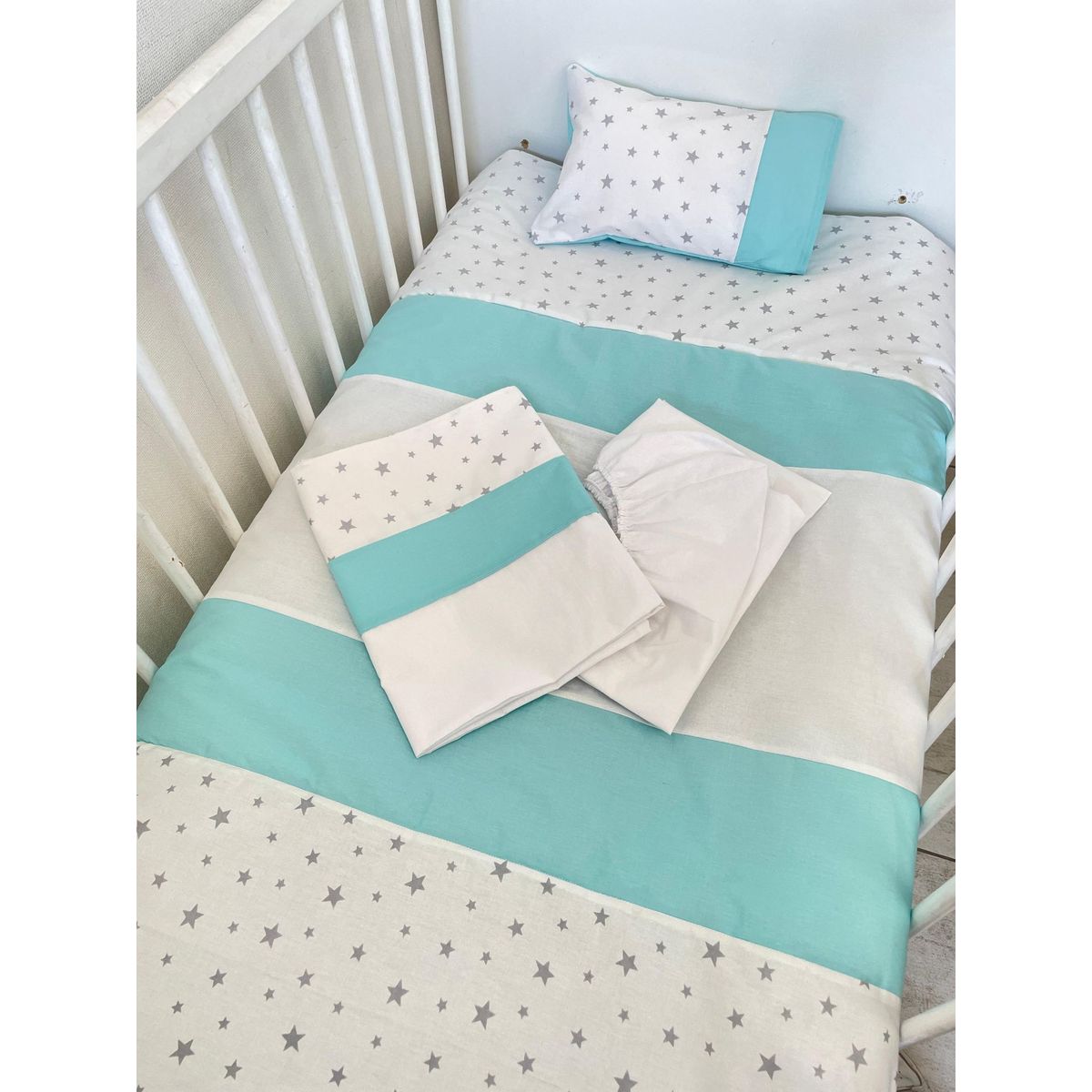 GENERICO - Juego de sabana mas cobertor cuna colecho bebe