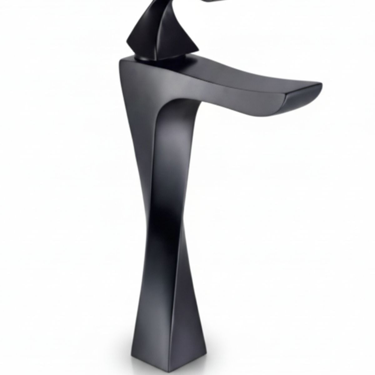 GENERICO - Monomando Lavamanos - Caño Alto Negro Mate - BOQU