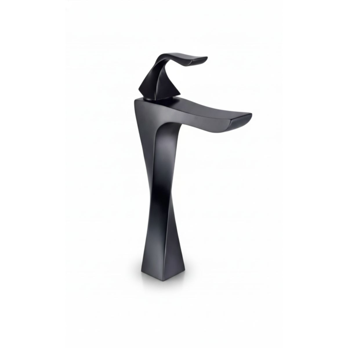 GENERICO - Monomando Lavamanos - Caño Alto Negro Mate - BOQU