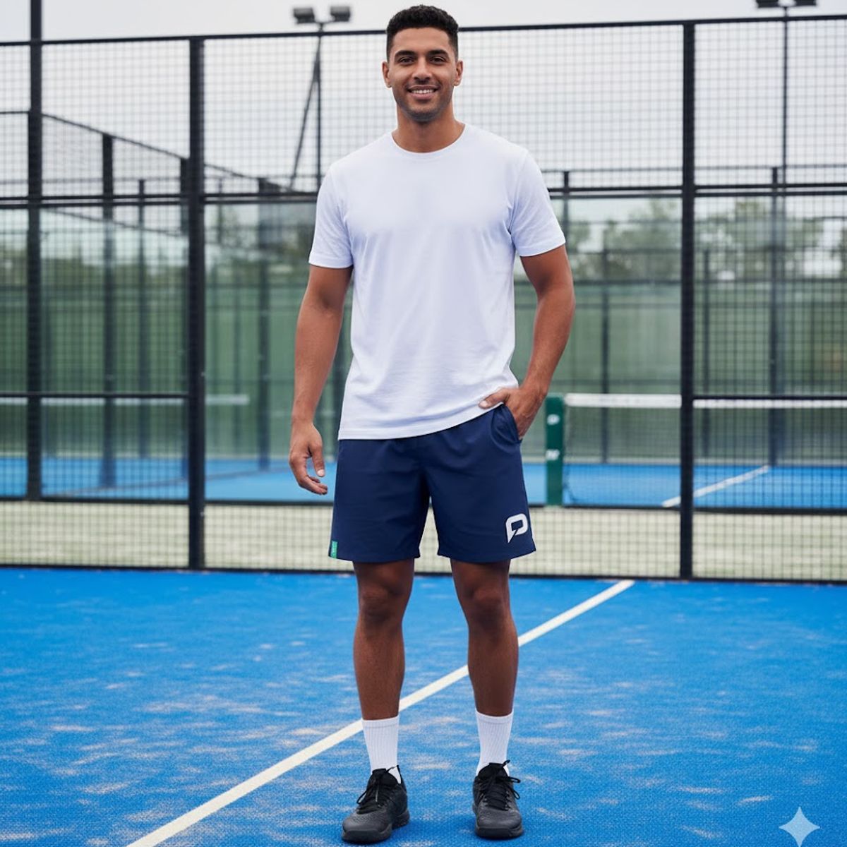 GENERICO - Short Pallap Padel-Tenis Azul Marino