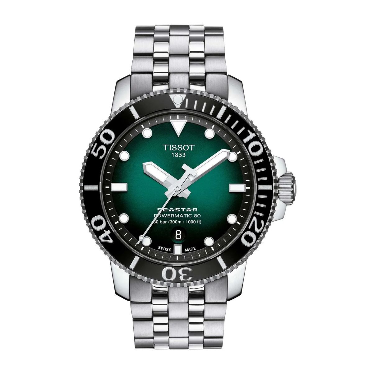 TISSOT - Reloj Tissot Seastar 1000 Acero Verde T1204071109101