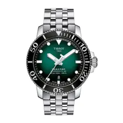 TISSOT - Reloj Seastar 1000 Acero Verde T1204071109101