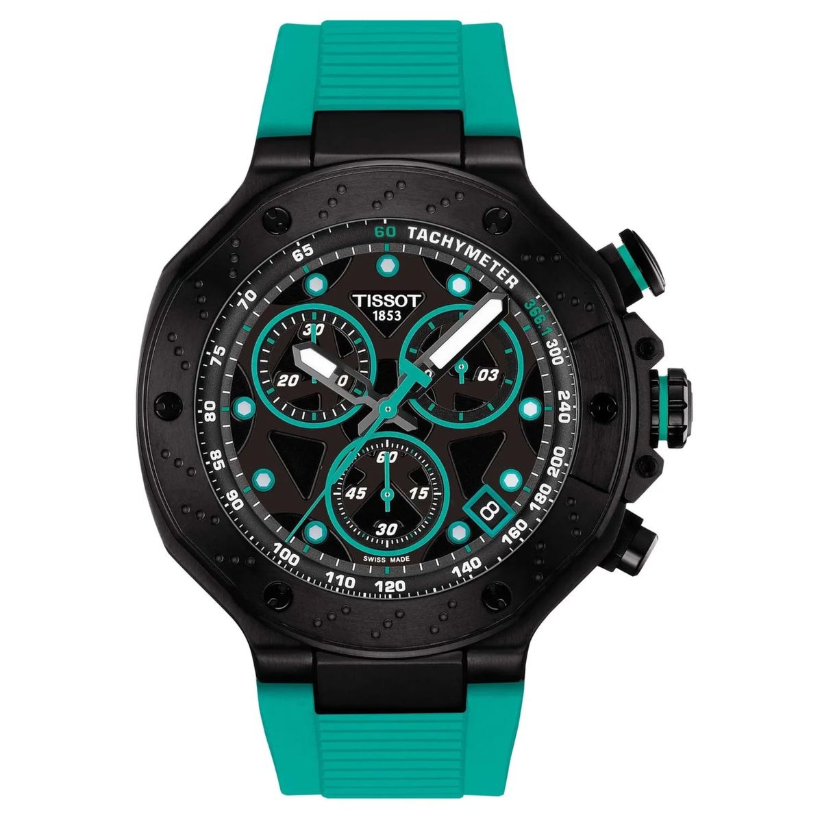 TISSOT - Reloj Tissot T-Race Chrono Verde T1414173705101