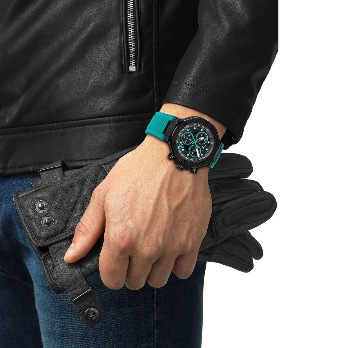 TISSOT - Reloj Tissot T-Race Chrono Verde T1414173705101