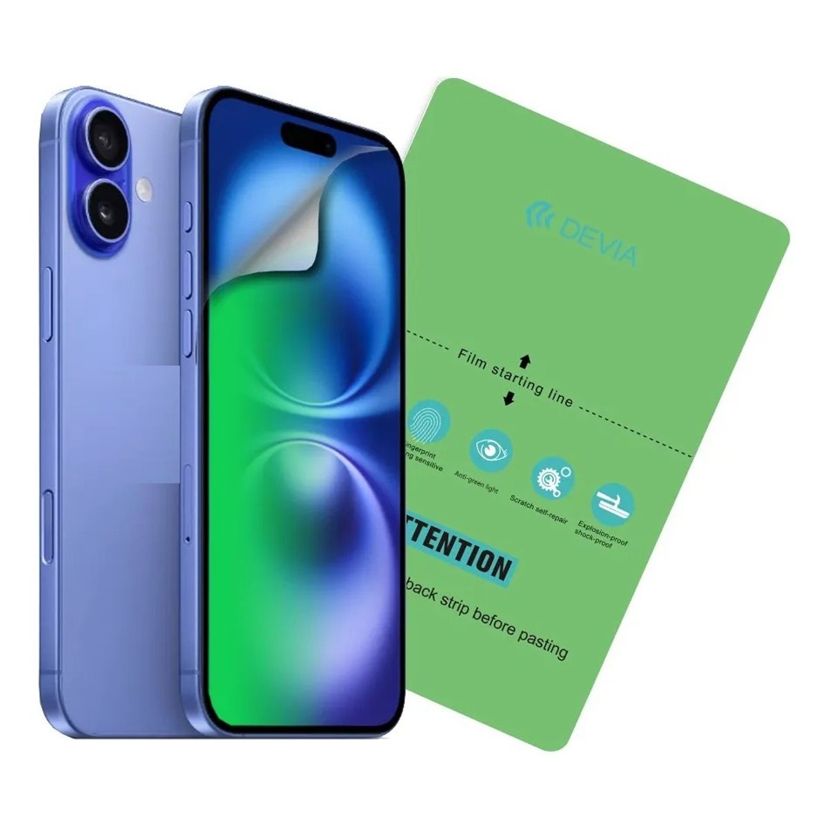 DEVIA - Kit Carcasa Lamina Greenray para iPhone 17 Pro Max Bracket