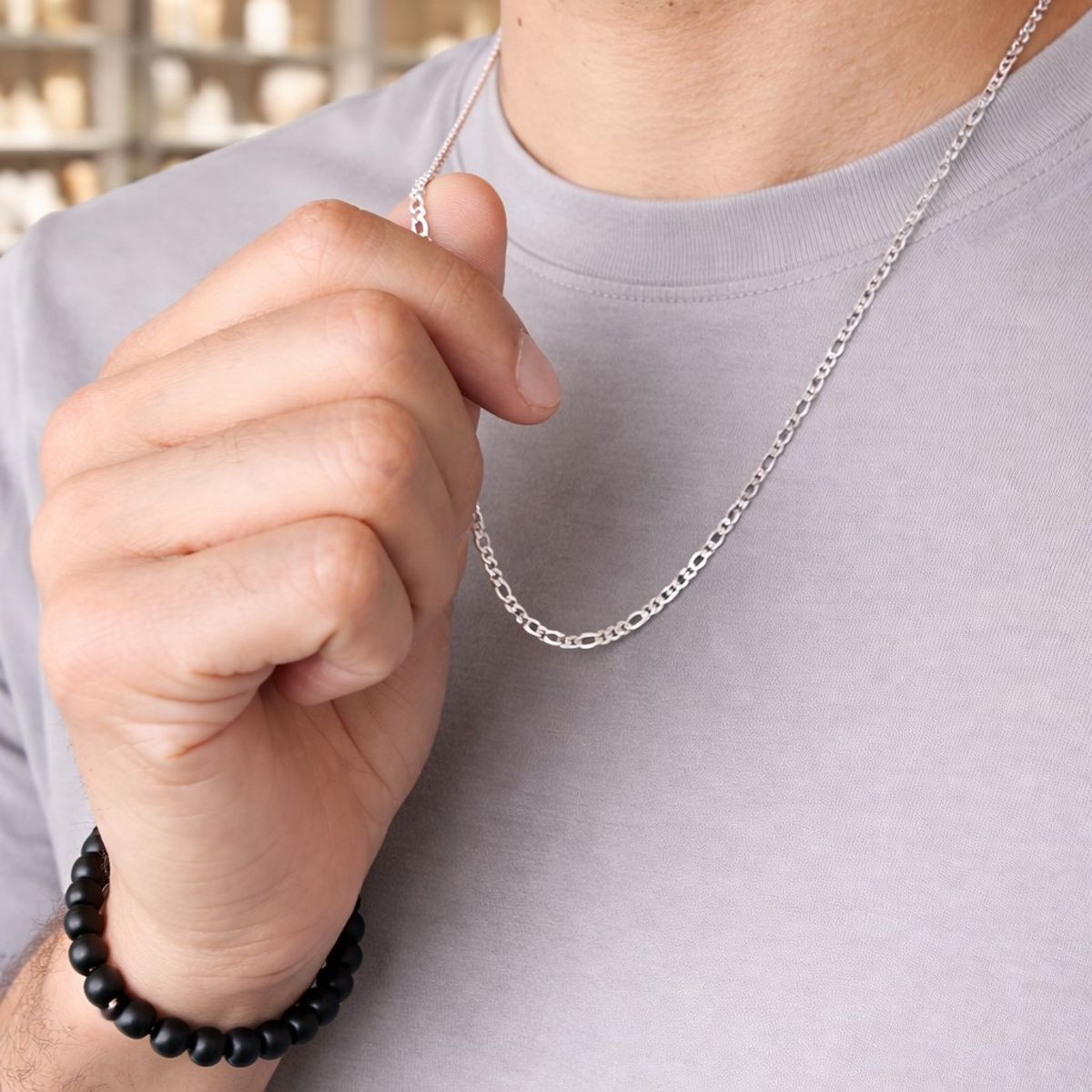 LK LUKSO - Cadena Cartier 3 mm Hombre en Plata 925
