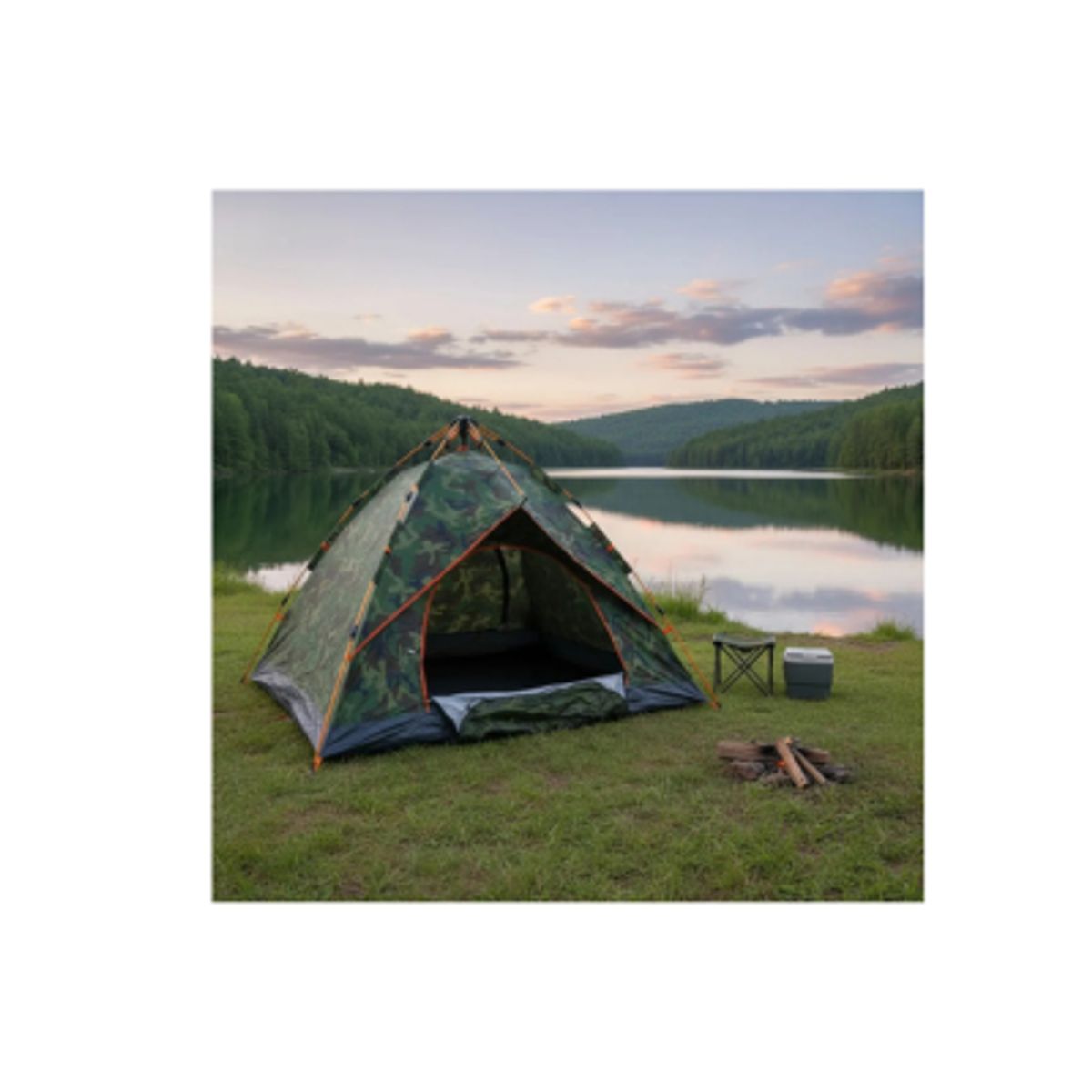 GENERICO - Carpa Automática Para 4 Personas Apertura Rápida Campsor Camuflaje