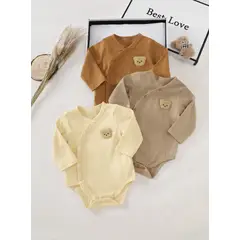 BABY - Pack 3 Bodys Ositos extra suave RN (0-1 Meses)