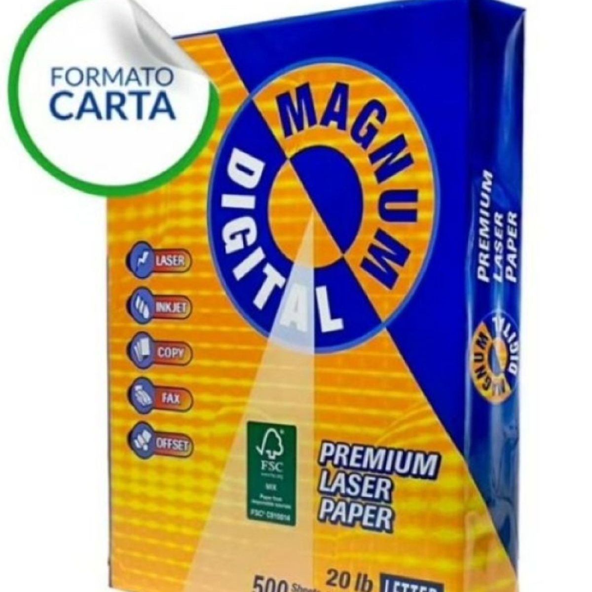 MAGNUM - Resma Papel Tipo Carta Magum - 500 Hojas - 75 gr