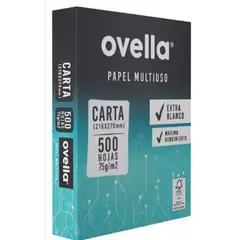 GENERICO - Resma Papel Tipo Carta Ovella - 500 Hojas - 75 gr