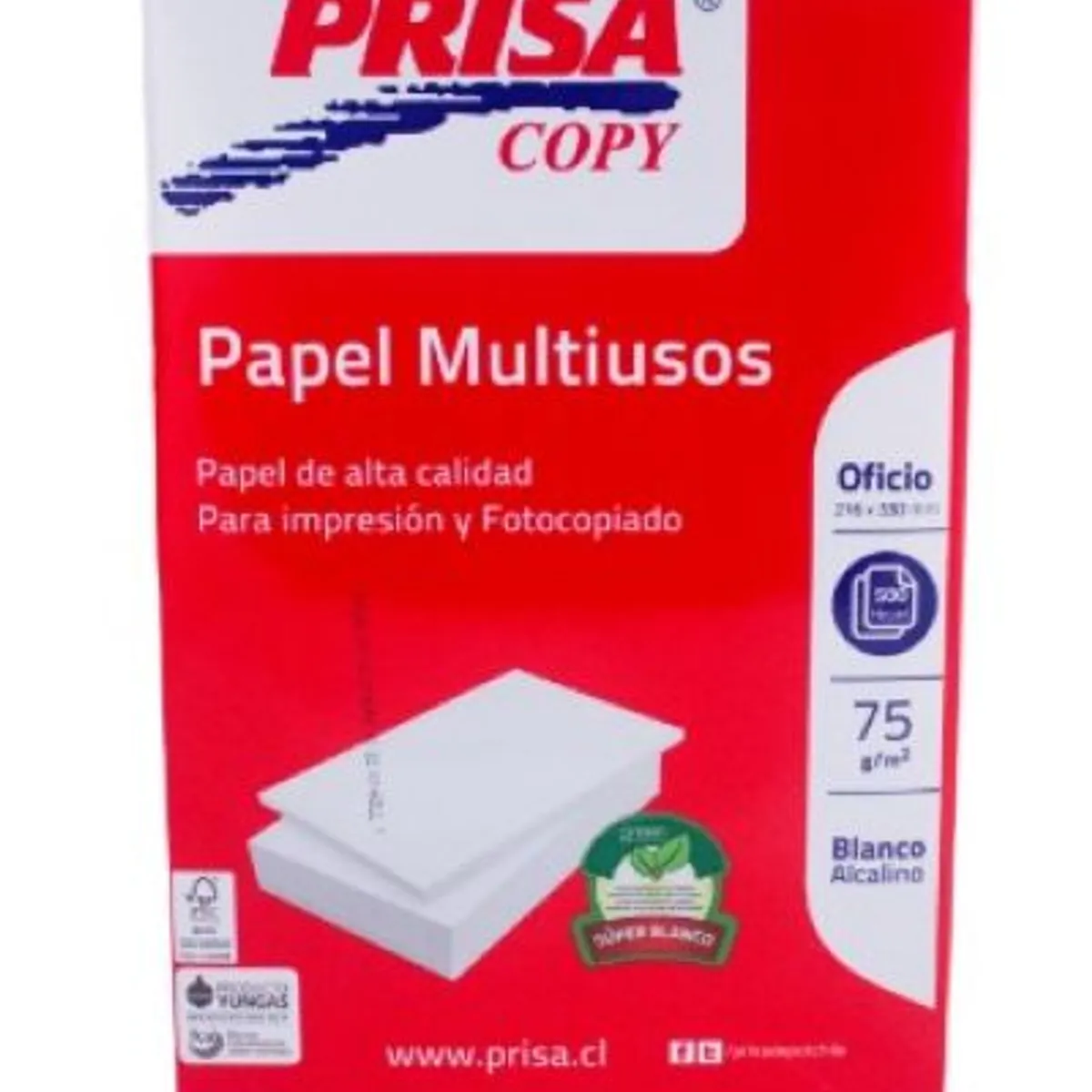 PRISA - Resma Papel Tipo Oficio Prisa - 500 Hojas - 75 gr