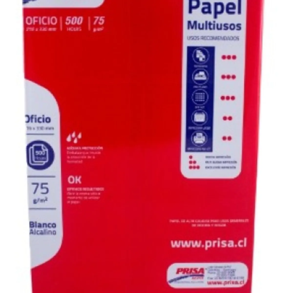 PRISA - Resma Papel Tipo Oficio Prisa - 500 Hojas - 75 gr