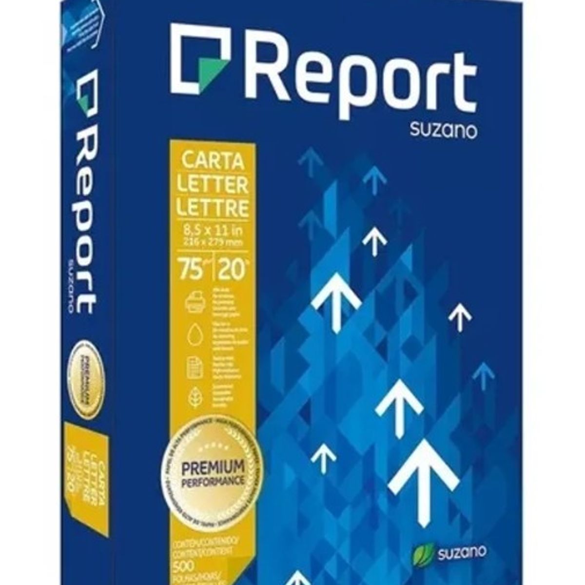 GENERICO - Resma Papel Tipo Carta Report - 500 Hojas - 75 gr