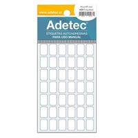 Etiquetas Manual 11 X 17 mm 420 Unid Blancas