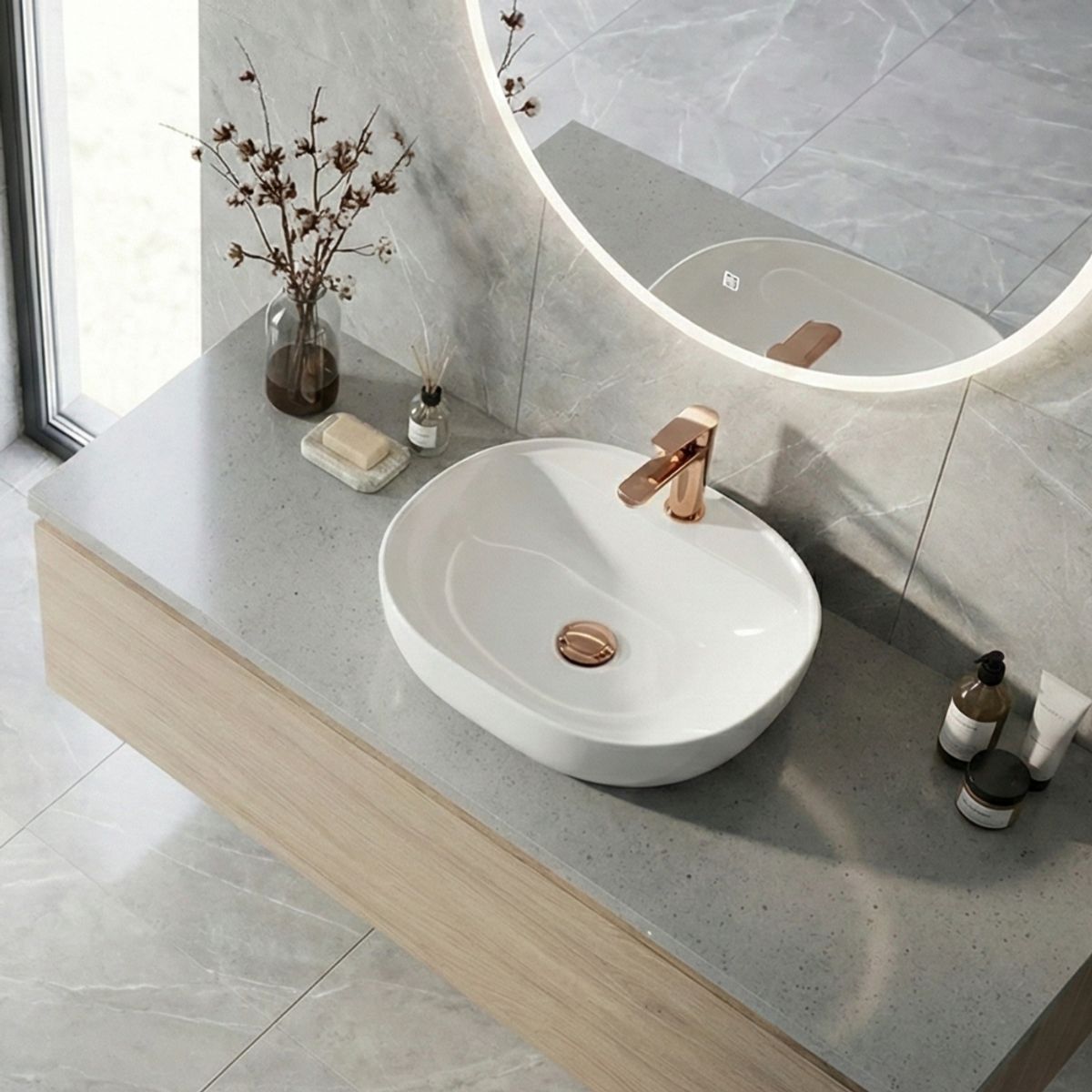 UNITEX - Monomando Lavatorio Rosado Frances 73011RG