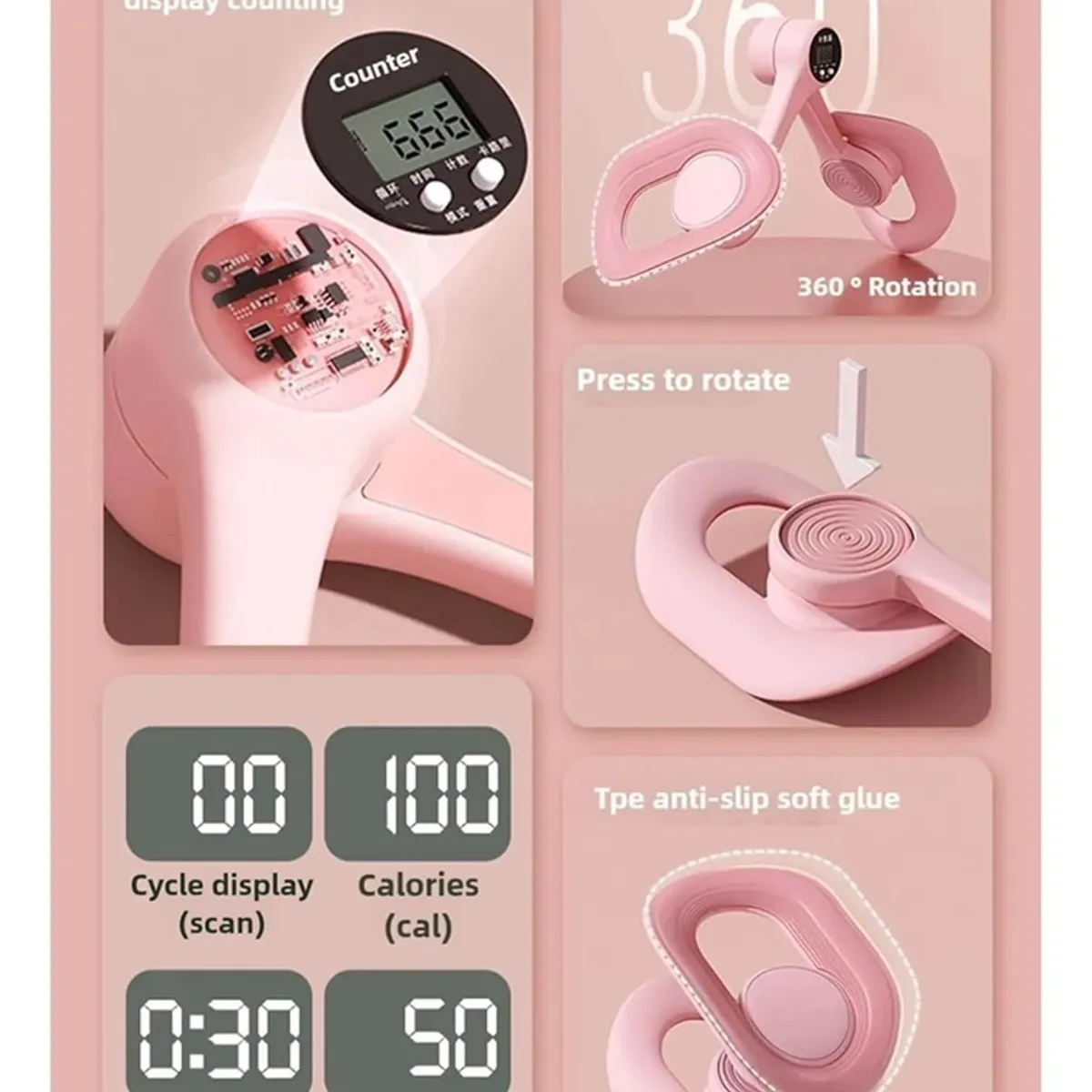 GENERICO - Entrenador De Cadera Y Suelo Pélvico Entrenador Glúteos Muslo