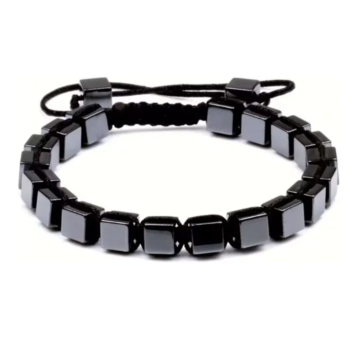 GENERICO - Pulsera Royal Madriz Hematita Mediana Pulido Unisex Verano