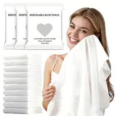 GENERICO - Pack 3 Toallas Desechables Para Cuerpo Baño 140x70 Cms
