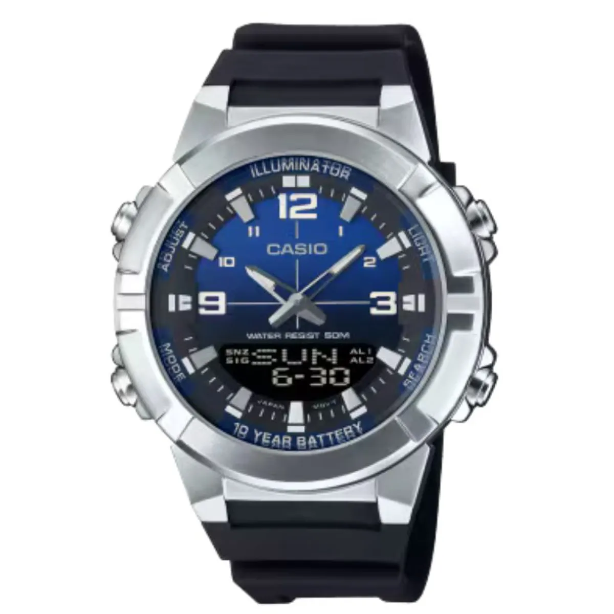 CASIO - Reloj Digital-Análogo Casio Hombre AMW-870A-2AVDF