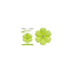 GENERICO - Globo metálico flor de sol con cara sonriente verde 5241cm