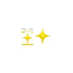 GENERICO - Globo metálico estrella cuadrada dorada 66675cm