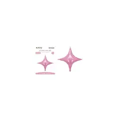 GENERICO - Globo metálico estrella cuadrada rosa 66675cm