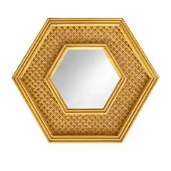 COLETTE - Espejo Decorativo y Funcional Tipo Ratán Boho Natural