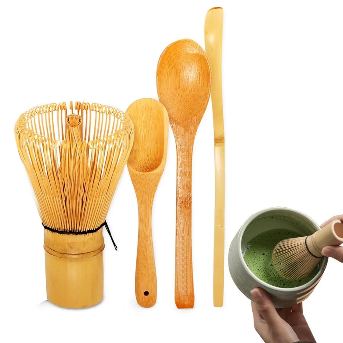 ATURE - Juego De Té Matcha De 4 Piezas