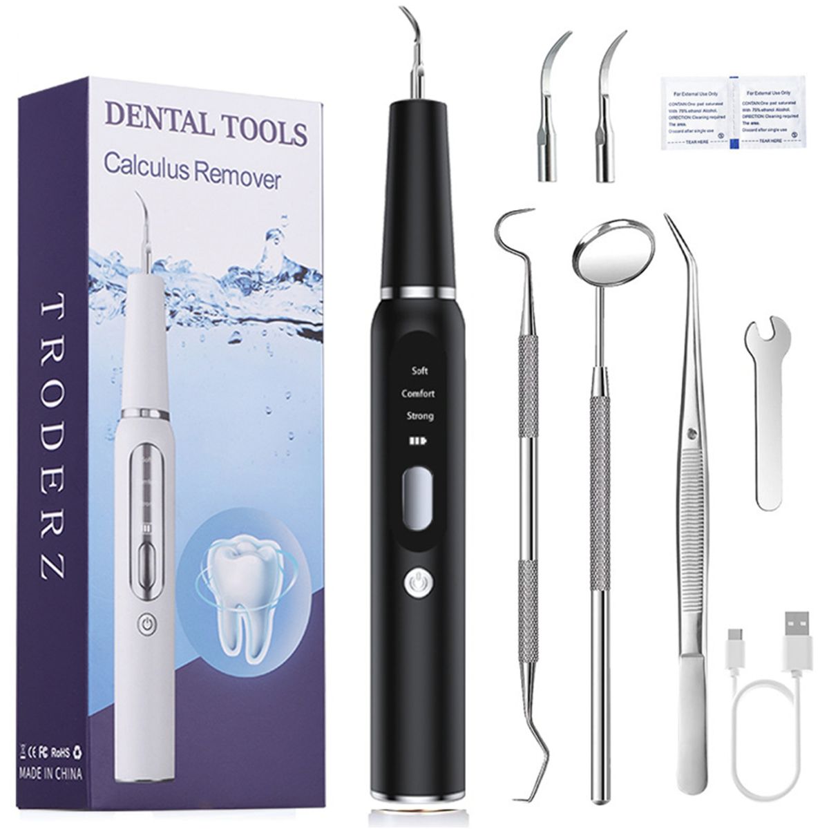 ATURE - Raspador Dental Eléctrico Ultrasónico Para Comodidad Diaria