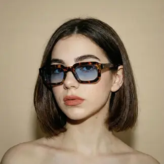 NOVY - Gafas Lentes De Sol Animal Print Retro Vintage