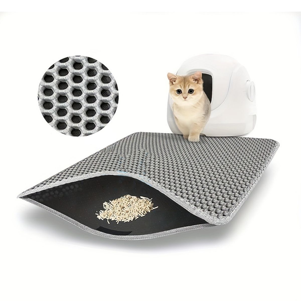 ATURE - Alfombrilla Doble A Prueba De Salpicaduras Para Mascotas