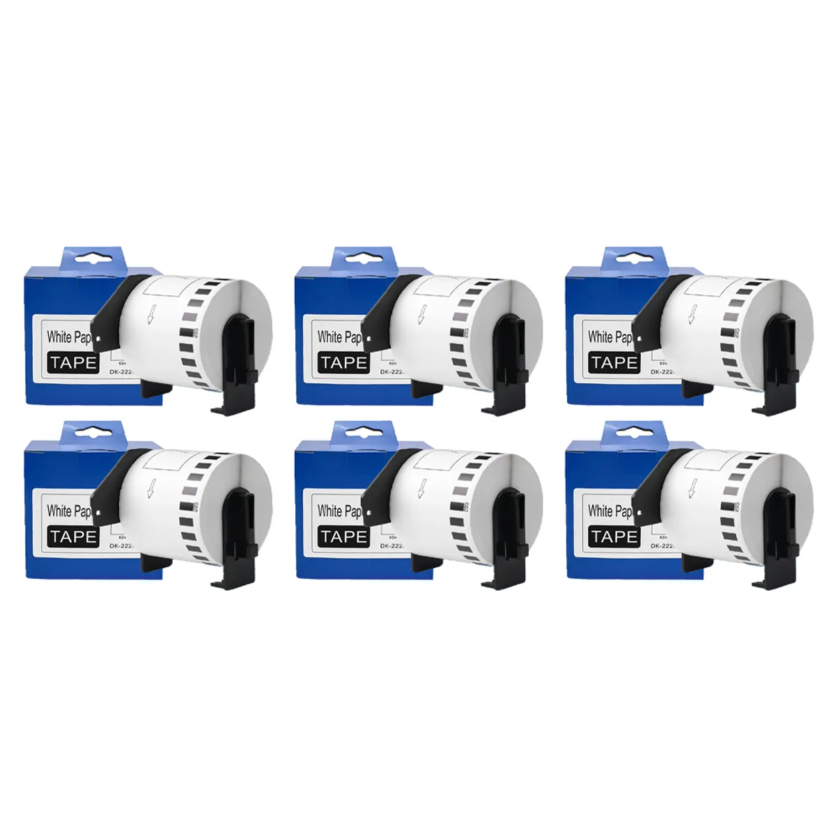 GENERICO - 6 Etiquetas Autoadhesivas Térmicas Compatibles con DK-22205