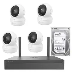 EZVIZ - Kit 4 Camaras Nvr 8ch Exterior Inalambricas Wifi 1TB