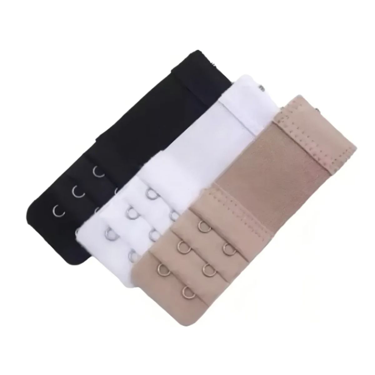 GENERICO - Pack De 3 Extensiones Bra Brasier Mujer Extensores 2 Ganchos