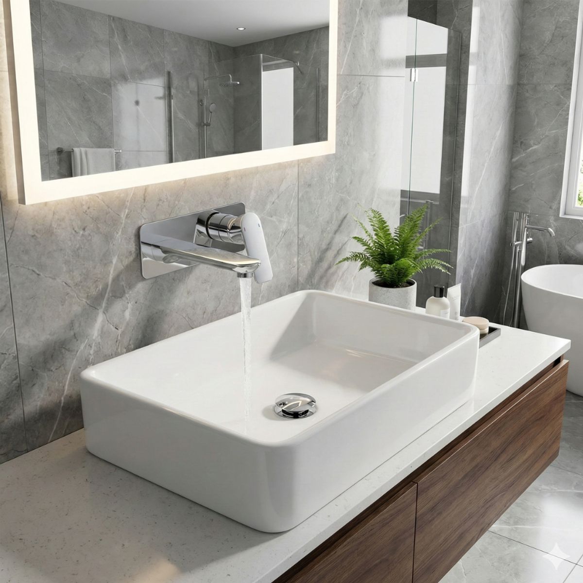 UNITEX - Monomando Lavatorio Unitex Canet Cromo Empotrado 73051C