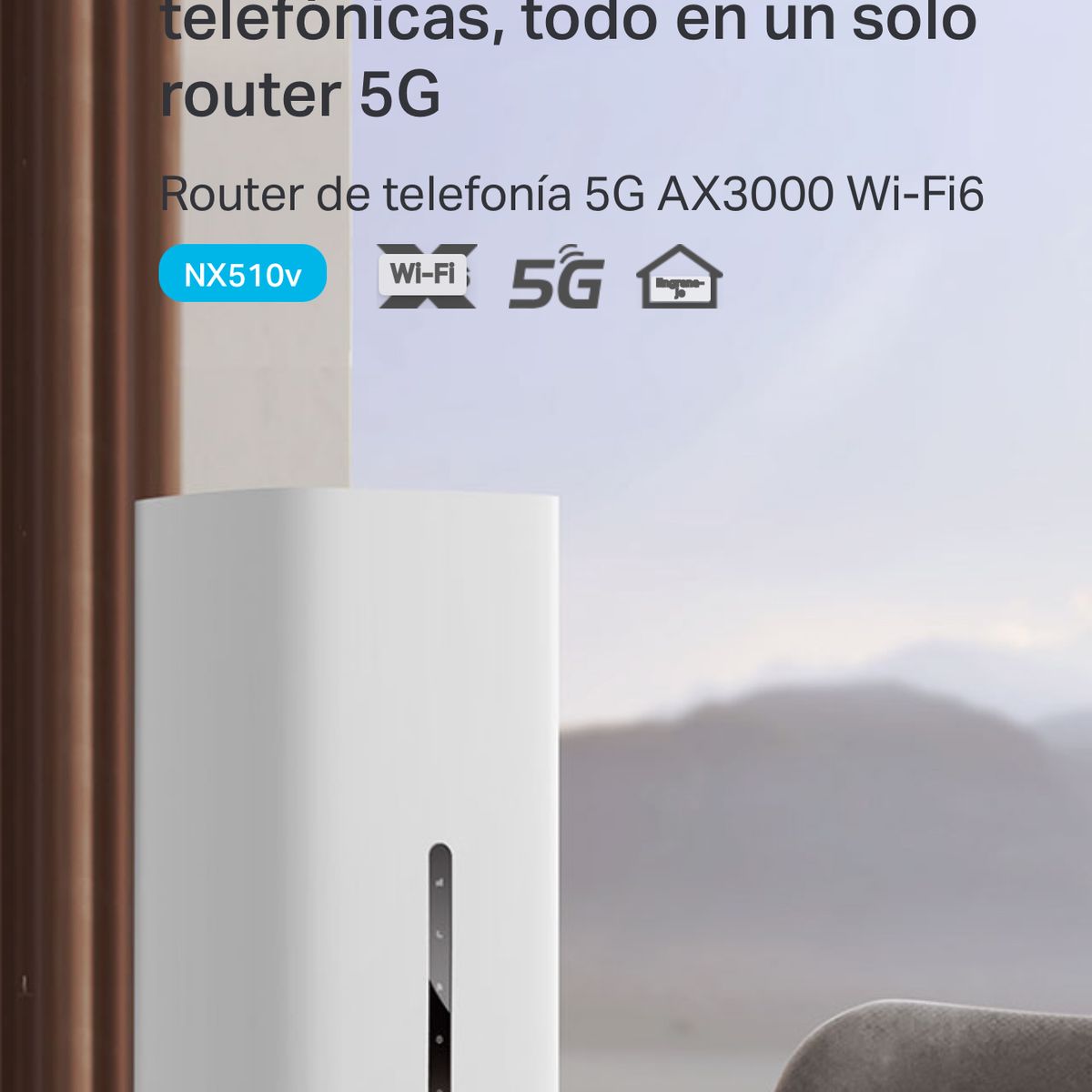 TP LINK - Bam Router Tp-Link CPE Nx510v Liberado LTE 4G 5G Wi-Fi 6 Ax3000 OneMesh