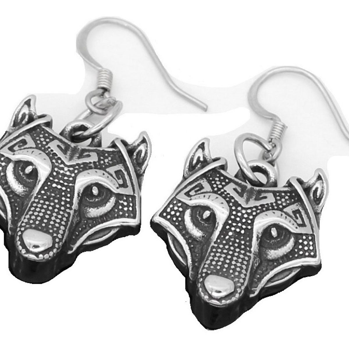 GENERICO - Aros Vikingos Lobos Nordico Hombre Mujer Moda 2022