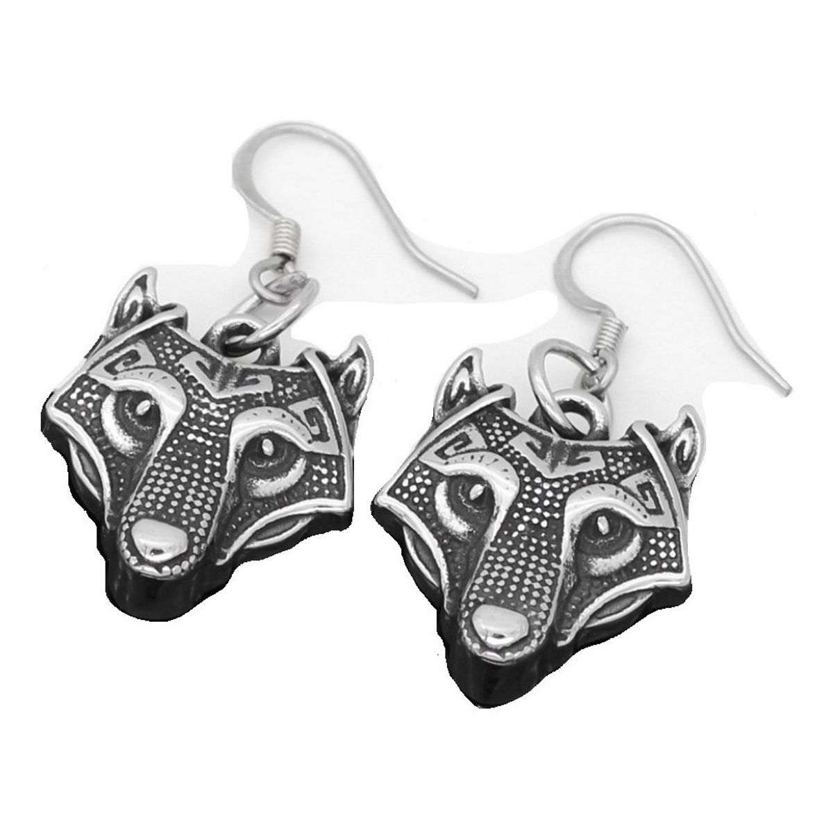GENERICO - Aros Vikingos Lobos Nordico Hombre Mujer Moda 2022