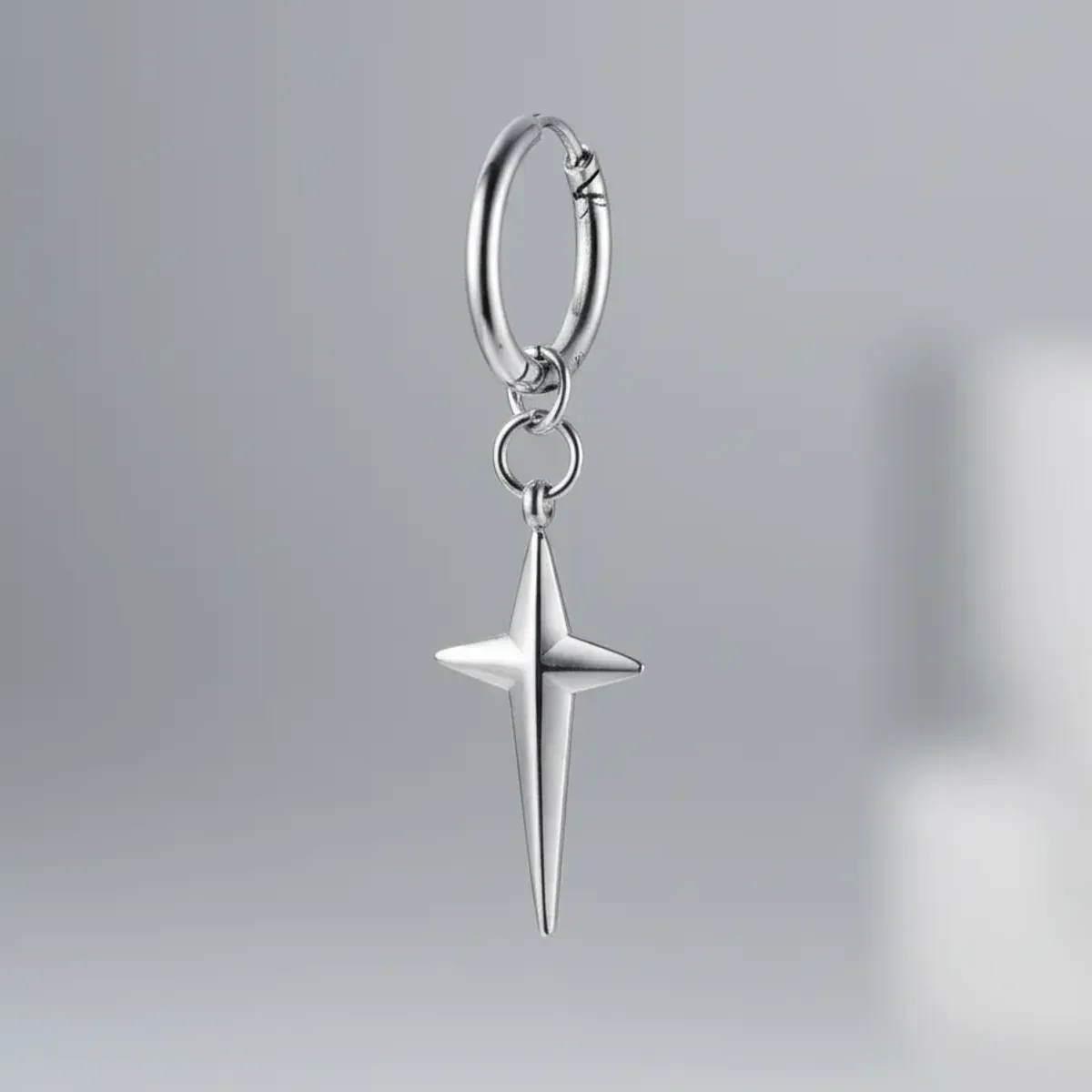 GENERICO - Aros Punk Estrella Silver Space Hombre Mujer 2022 M1